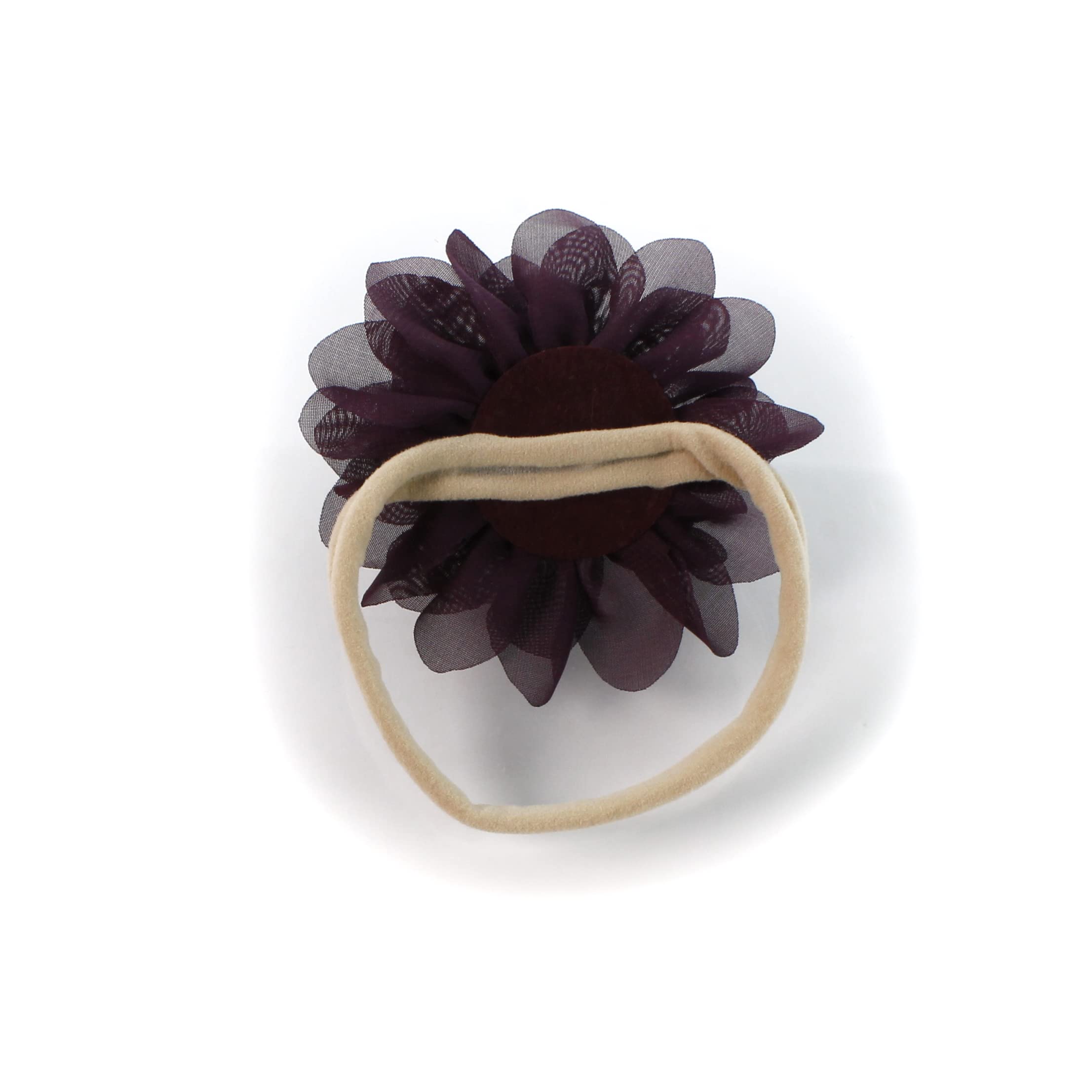 Chiffon petals sized about 2.5 inches from My Lello headbands.