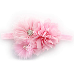 My Lello headband shabby flower cluster light pink ideal for vintage photos