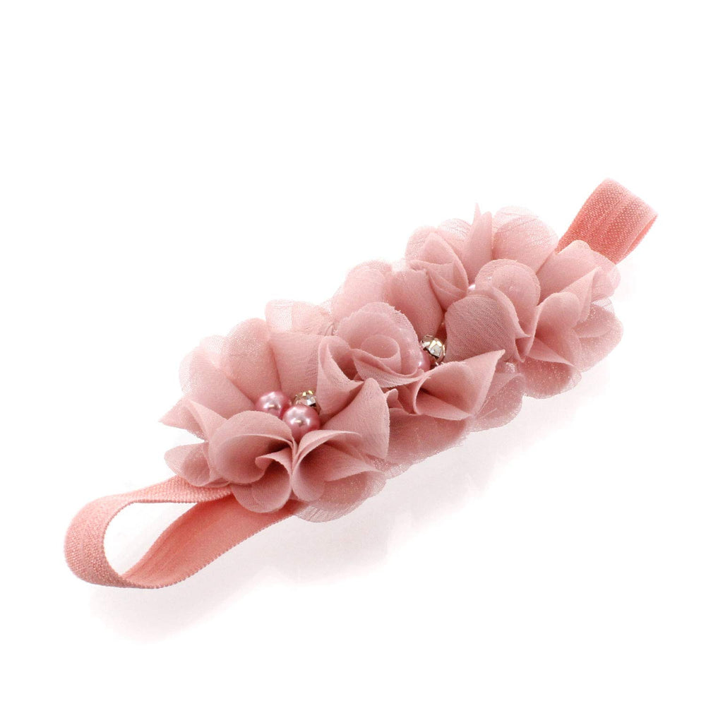 My Lello stretchy elastic headbands show comfortable fit.