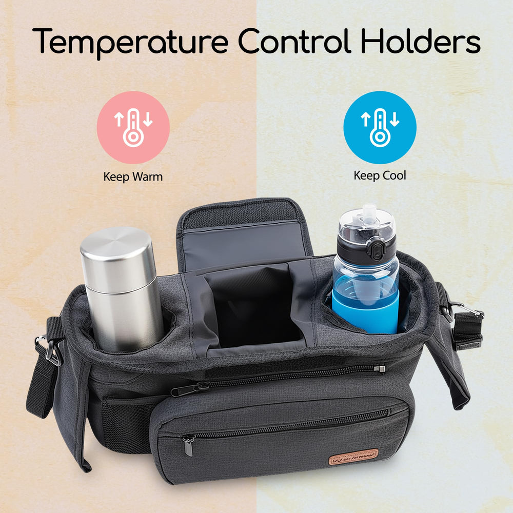 My lil Aviator stroller organizer durable stitching designed to withstand frequent outings