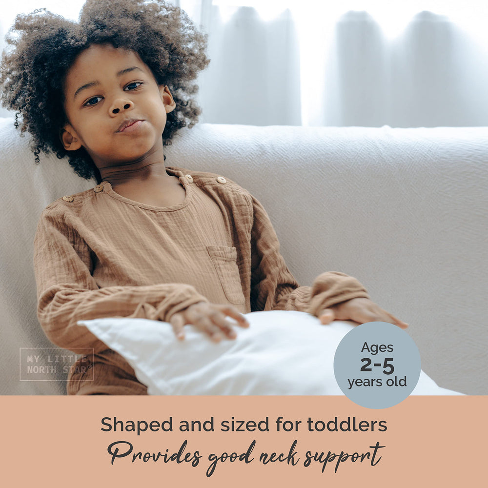My Little North Star OEKO-TEX certified label on pillow demonstrates safe textiles