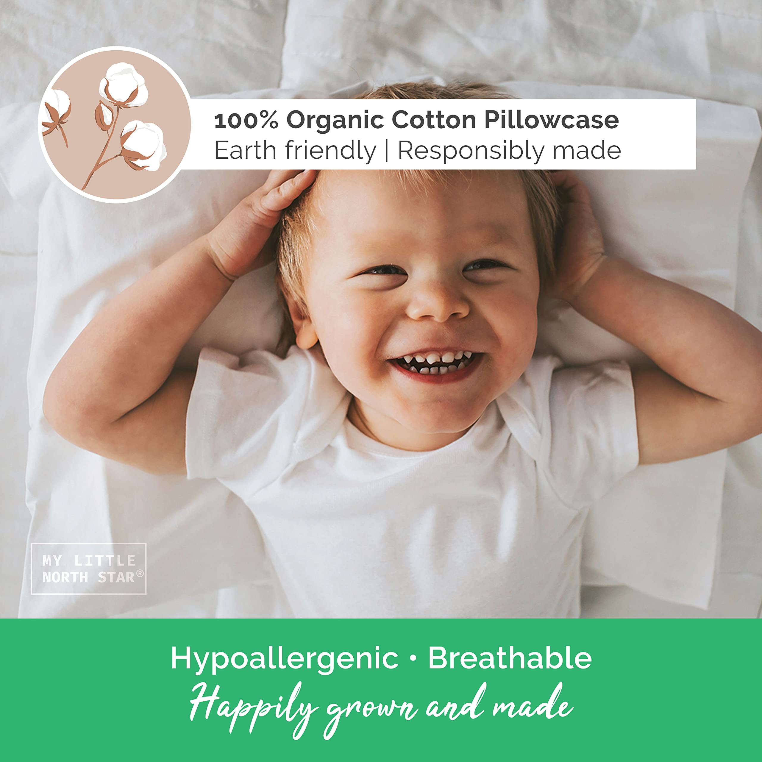 My Little North Star toddler pillow travel-ready scene for on-the-go use