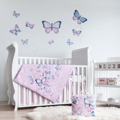 MY LITTLE ZONE butterfly bedding sheets offer soft cotton comfort for crib sleep