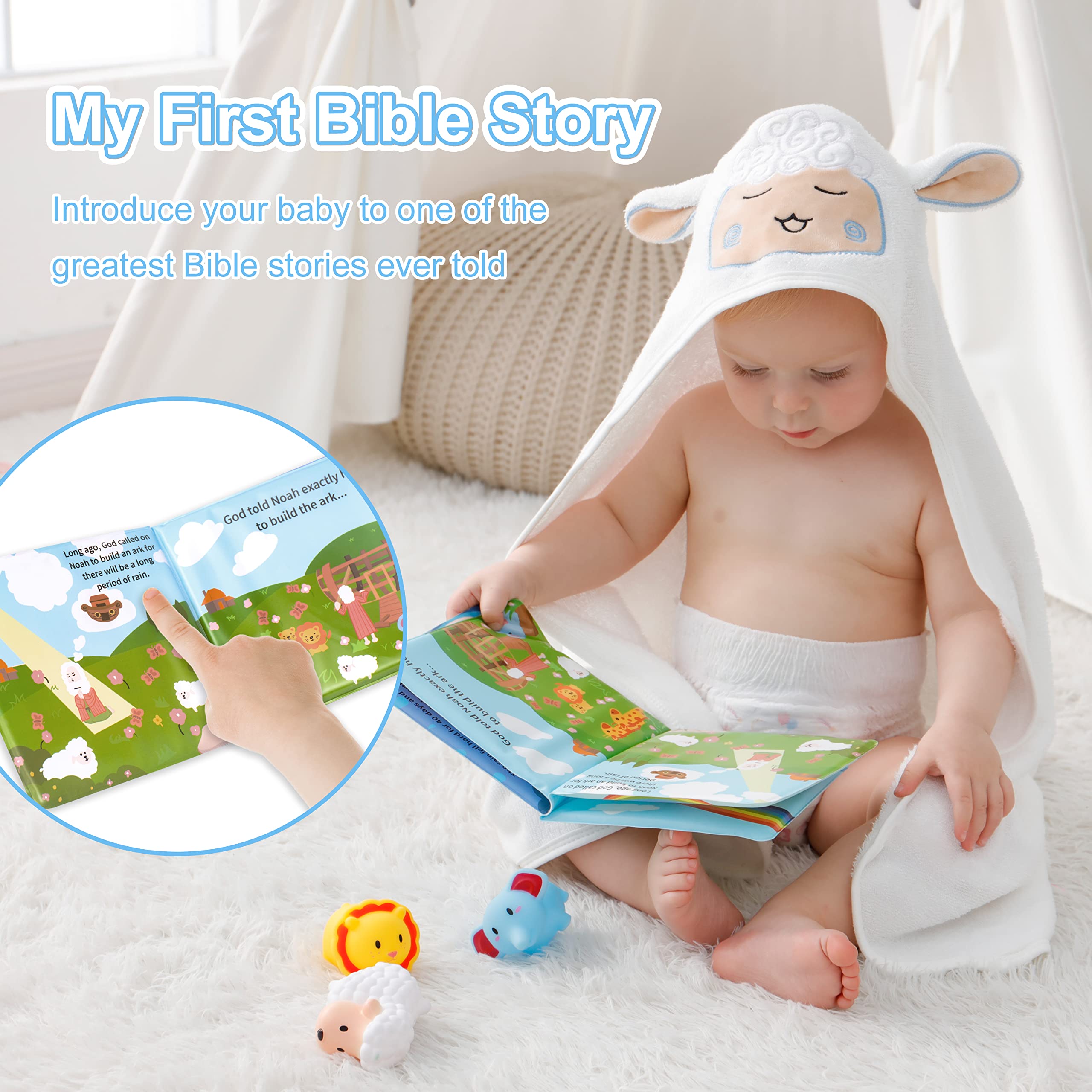 MyMateZoe ark-shaped gift box showcased for a ready-to-gift baptism present.