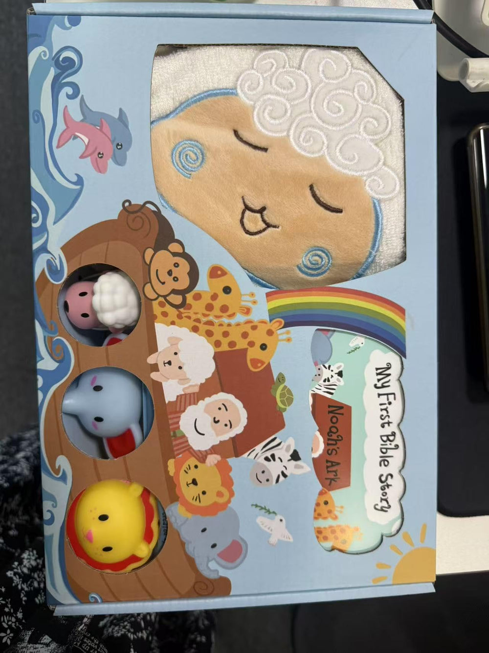 MyMateZoe Noah's Ark baby bath book with gentle storytelling during bath.