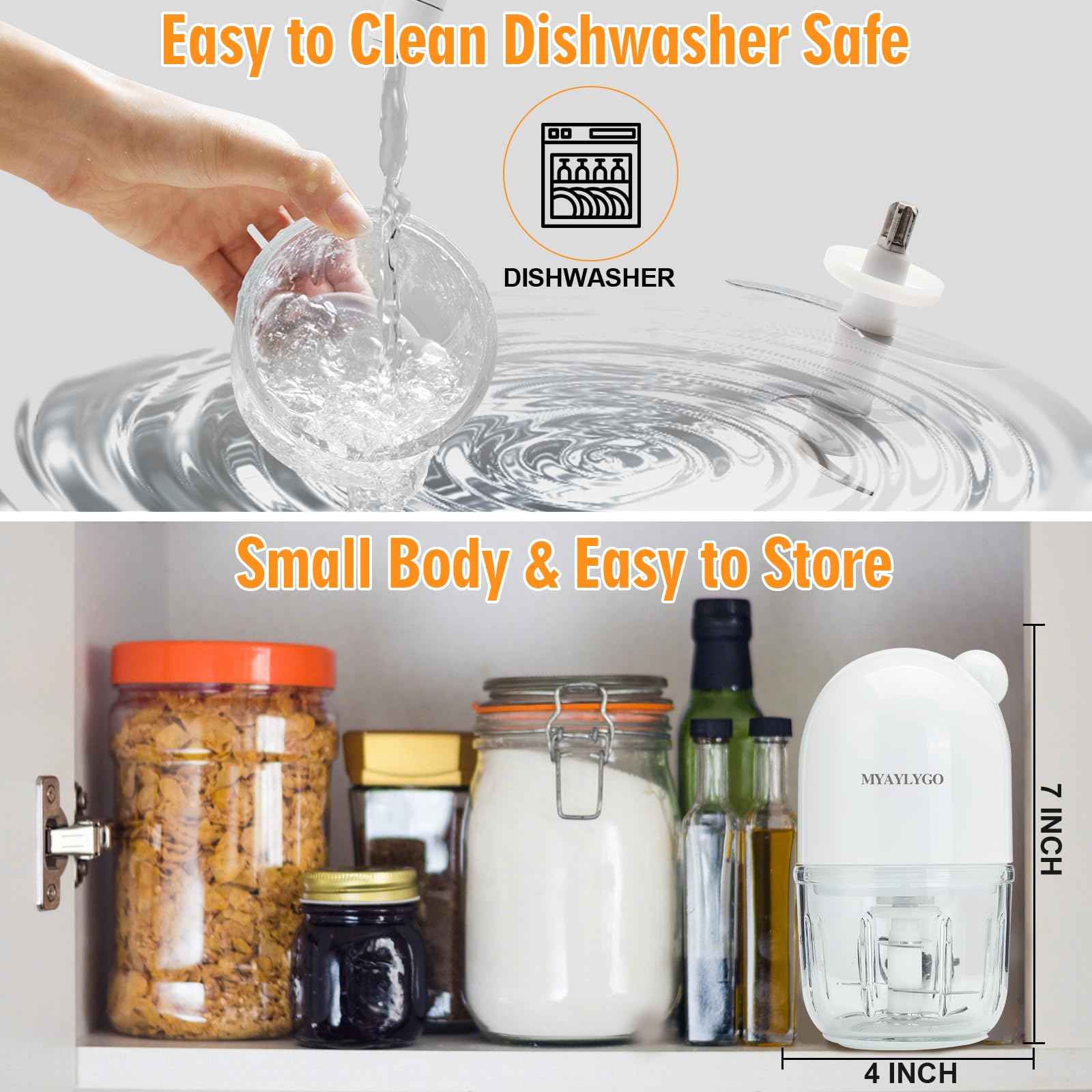 MYAYLYGO disassembly highlights easy cleaning with dishwasher-safe parts.