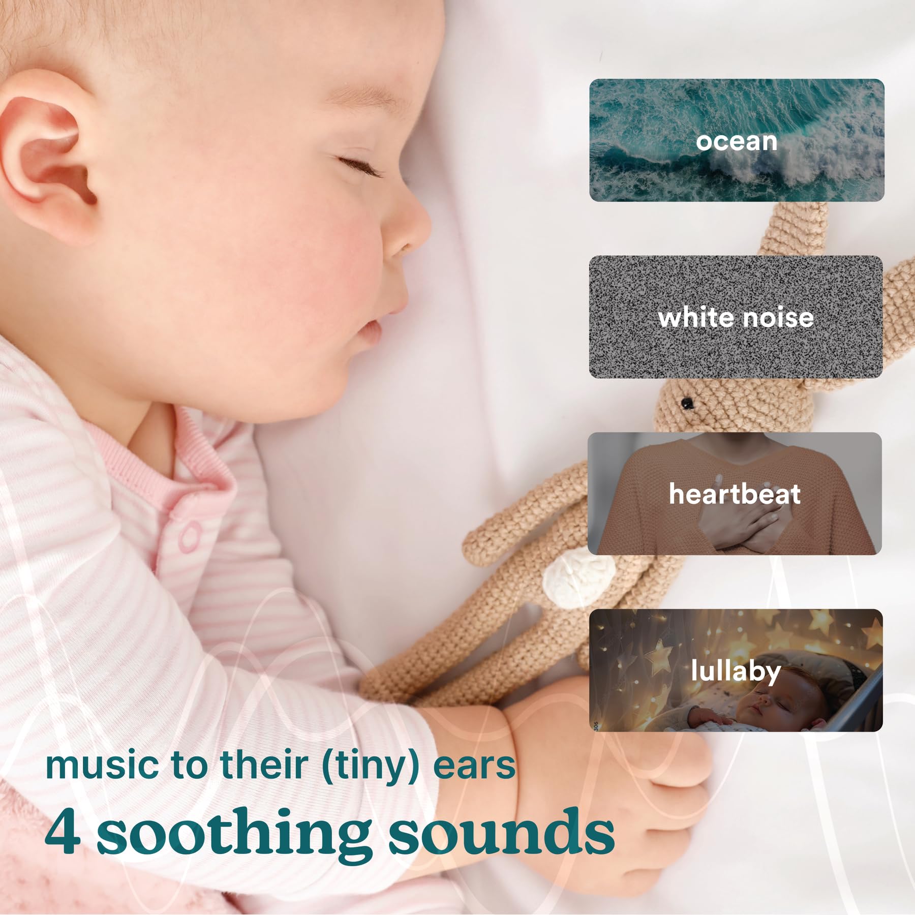 MyBaby SoundSpa battery-powered operation reduces cord clutter during trips.