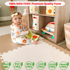 MyBlissBaby non-toxic foam safe for babies illustrating edge safety and chemical-free materials