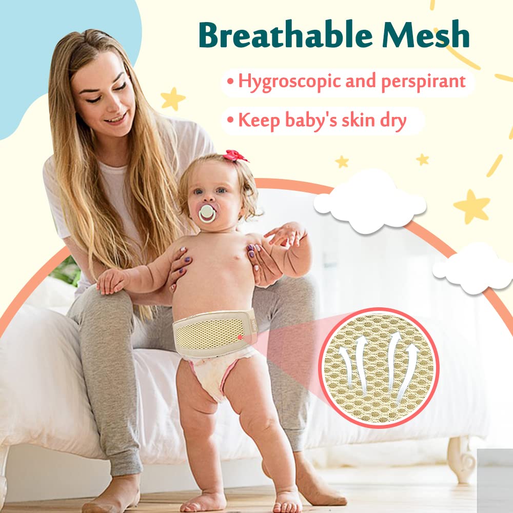 Mybow Baby belly-button band soft cotton material provides breathable, skin-friendly wear.