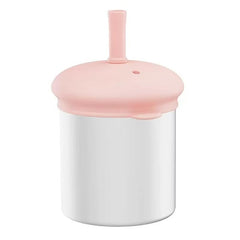 MYCOKI SP baby sippy cup pink front view for easy grip and drinking.