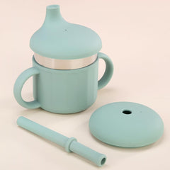 MYCOKI SP silicone lips and straws closeup highlights soft-mouth feel for gentle drinking practice.