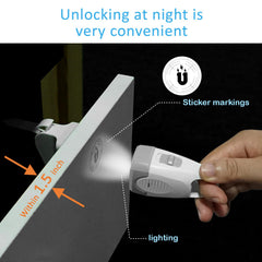 Mydhall night location guide enables easy lock location in darkness