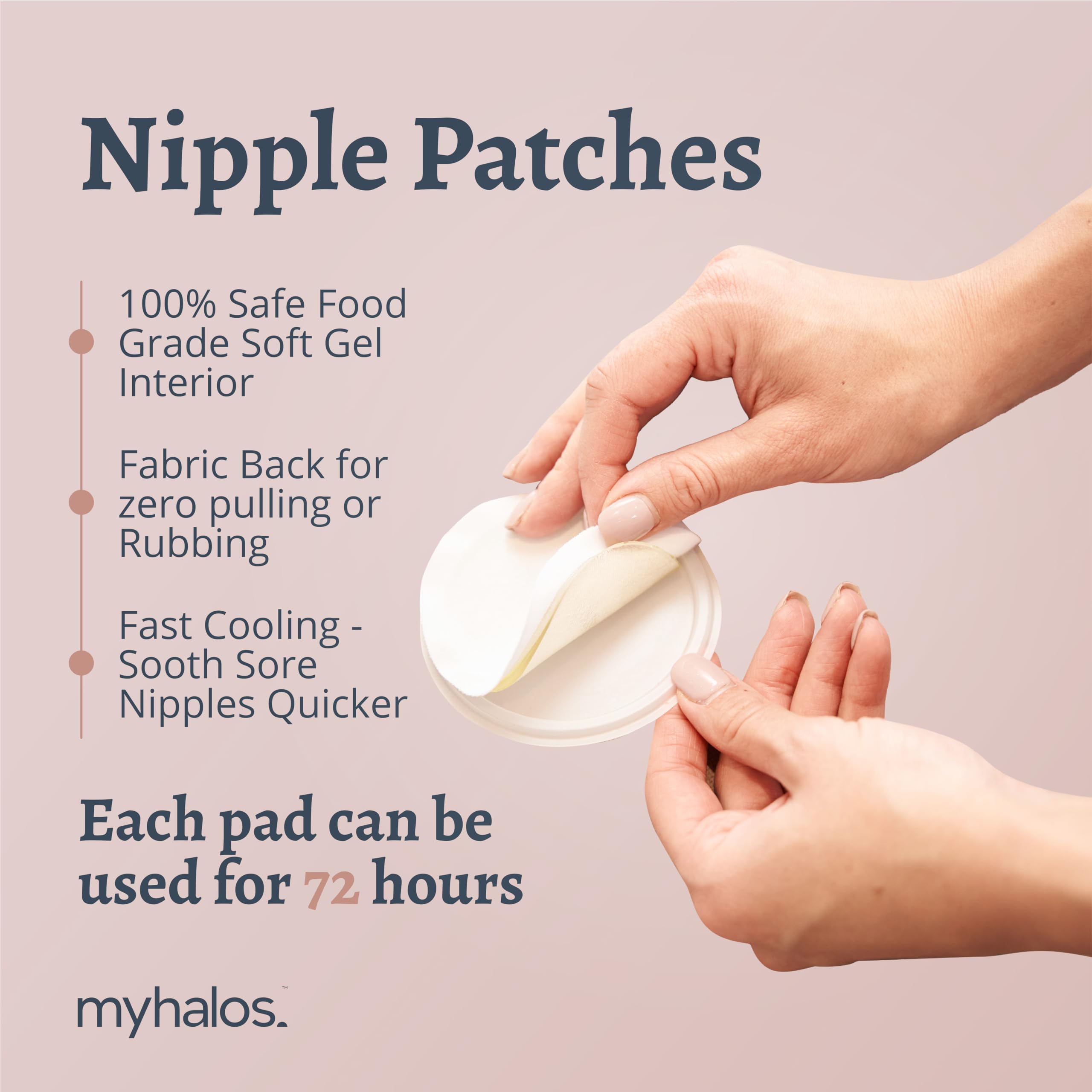 MyHalos cooling pad chilled in fridge ready for engorgement relief