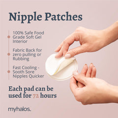 MyHalos cooling pad chilled in fridge ready for engorgement relief