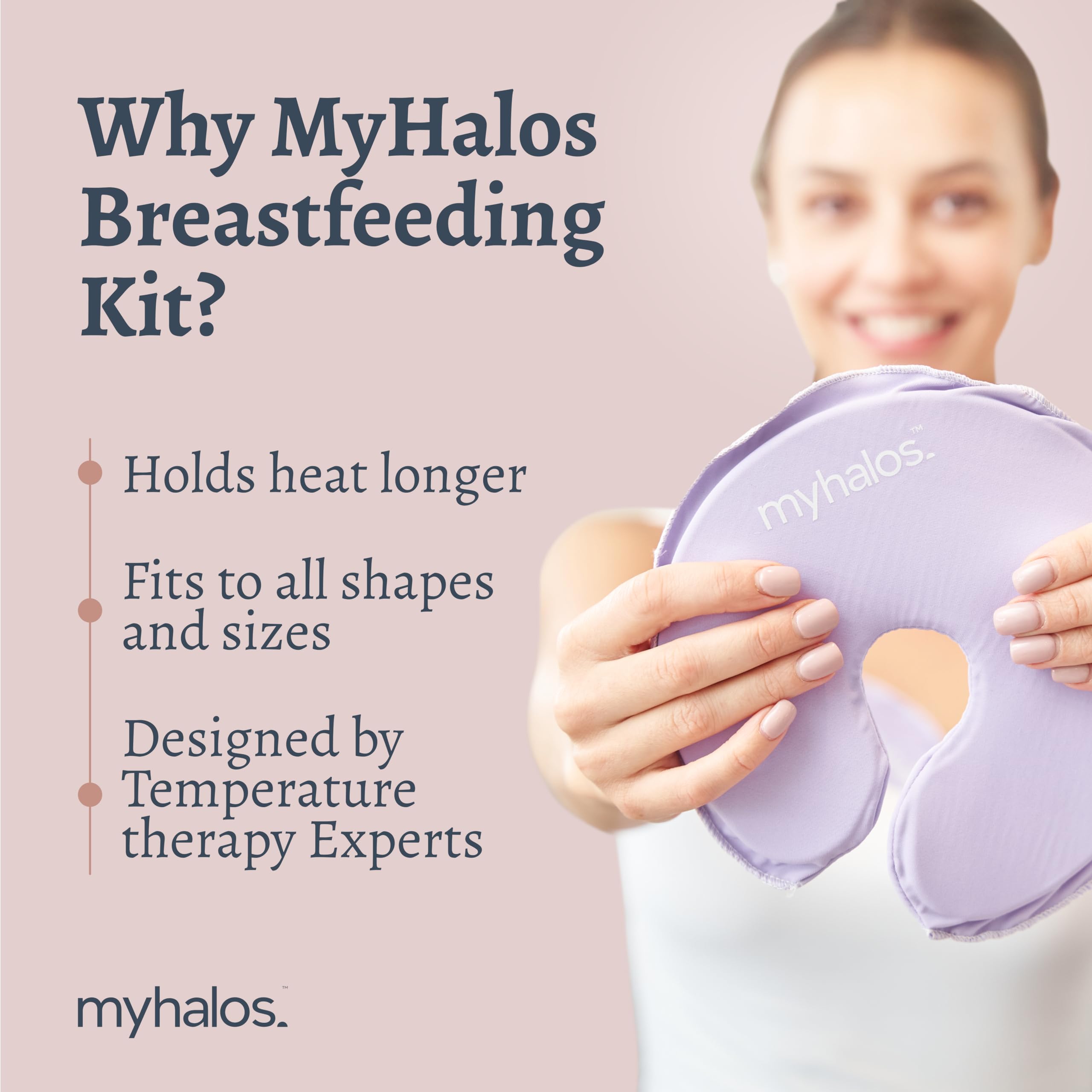 MyHalos packaging shows 4 hydrogel pads and 2 hot cold packs