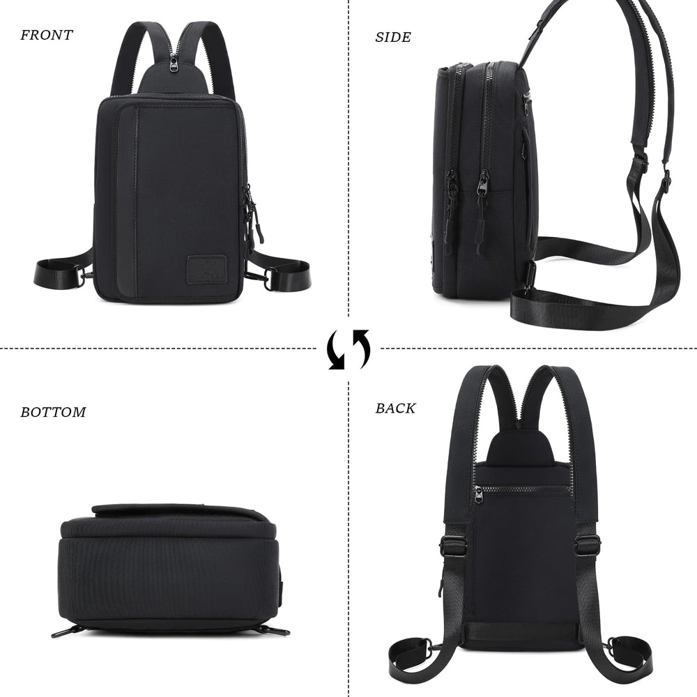 MYHOZEE 2-in-1 crossbody Love-Checked Coffee compact layout blends style with practicality.