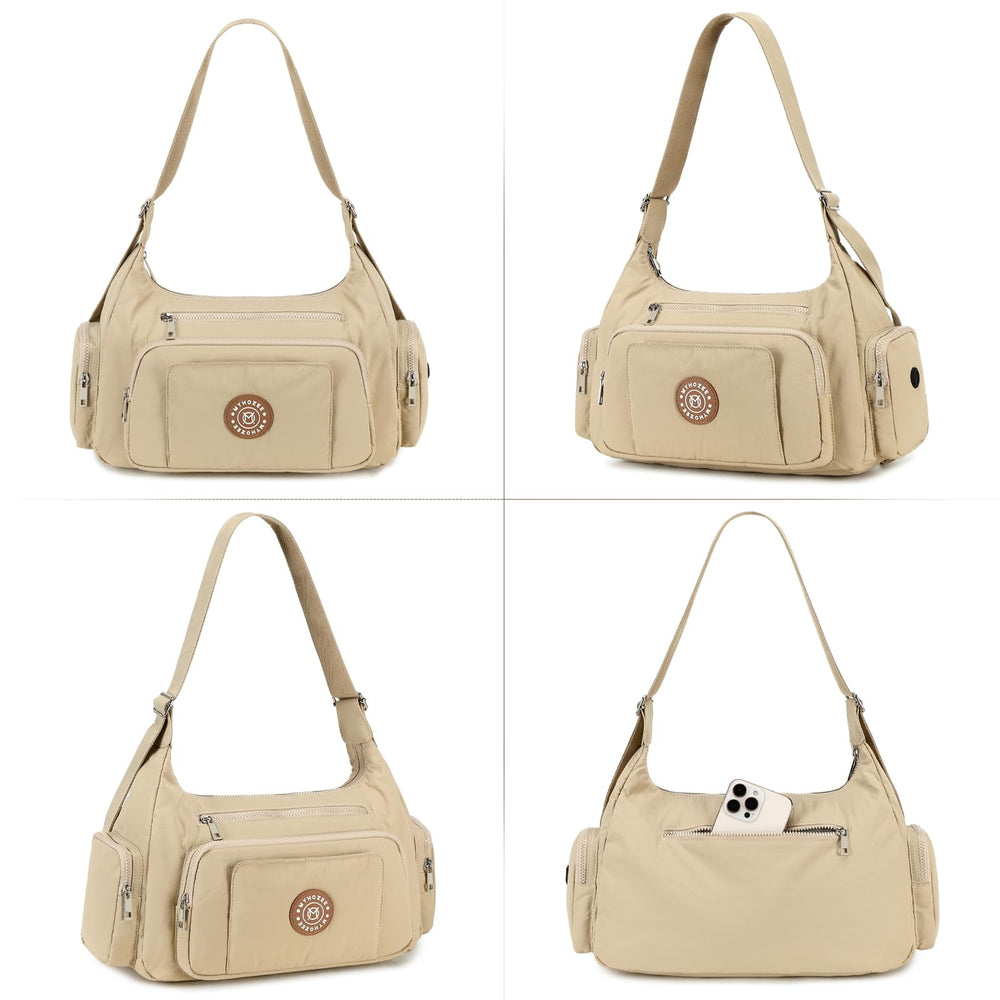 MYHOZEE Puffer Crossbody Bag spacious interior despite slim profile.