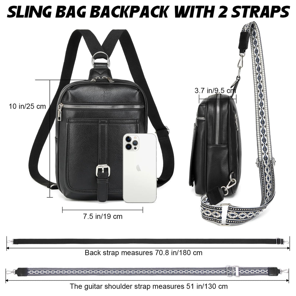 MYHOZEE bag offers strap conversion for crossbody or backpack style.