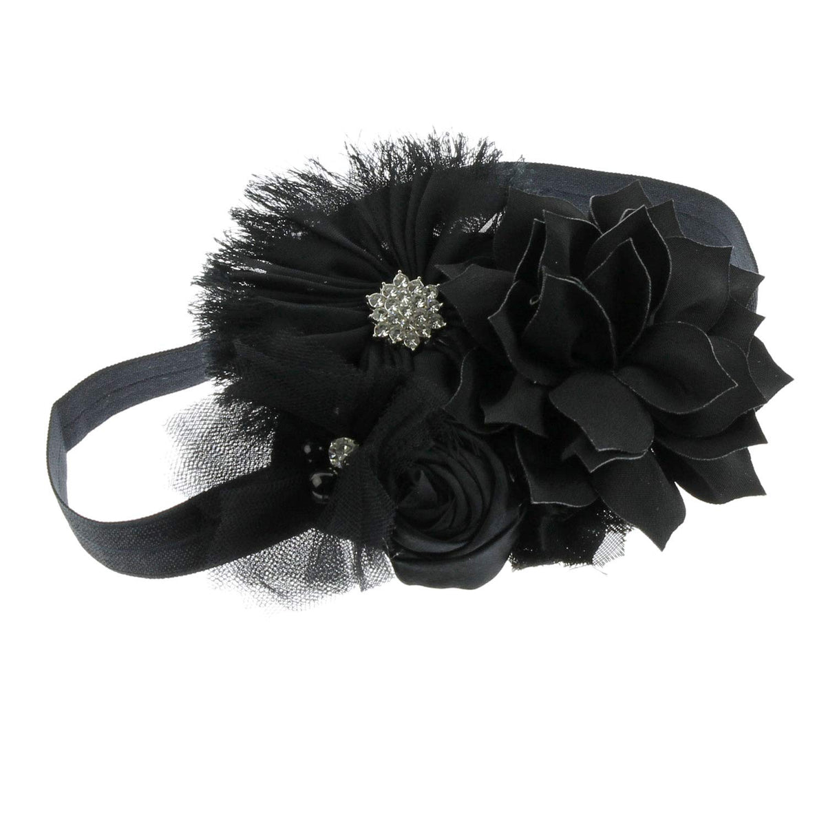 My Lello headband with soft stretchy elastic for comfortable wear in photos.
