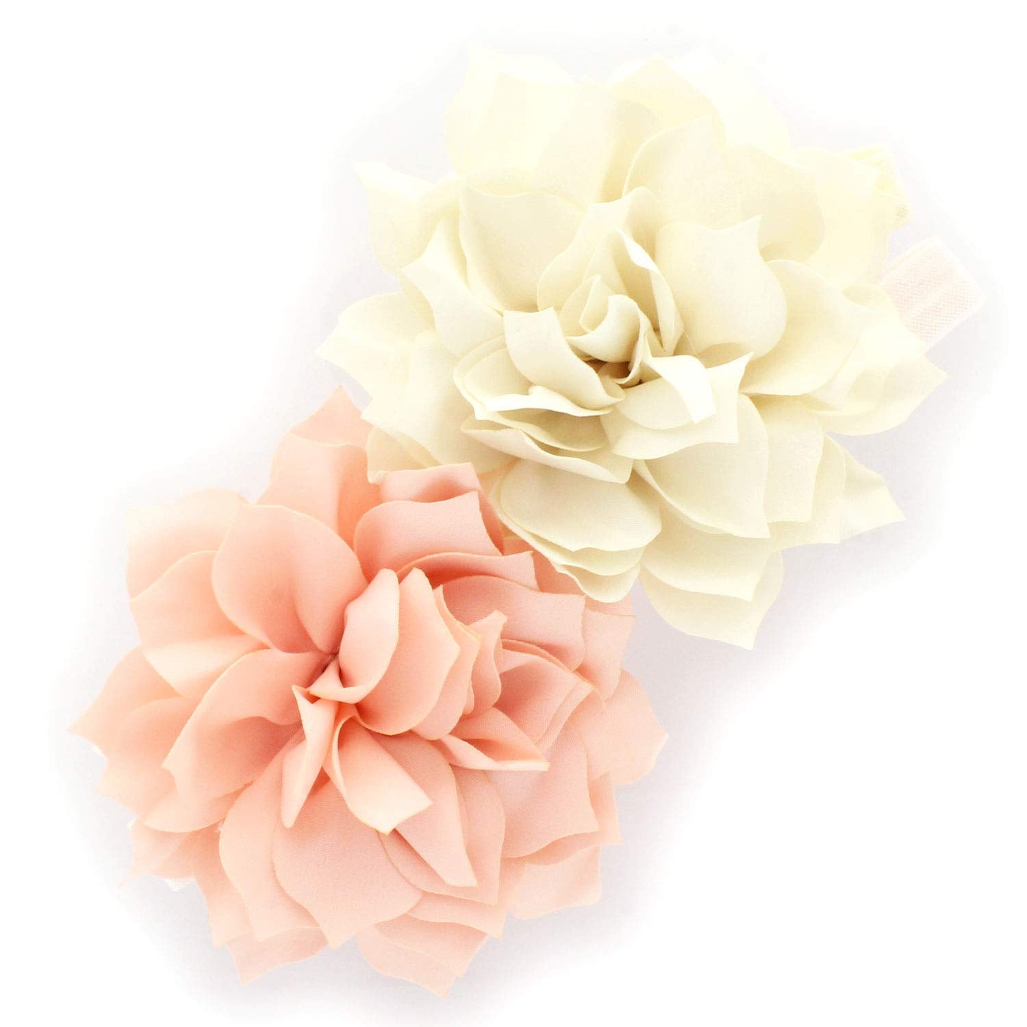My Lello Petal Flower Headbands Ivory and Pink Blush pair with soft stretch for daily wear.
