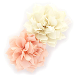 My Lello Petal Flower Headbands Ivory and Pink Blush pair with soft stretch for daily wear.