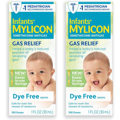MYLICON dye-free gas relief bottle ready for baby comfort.