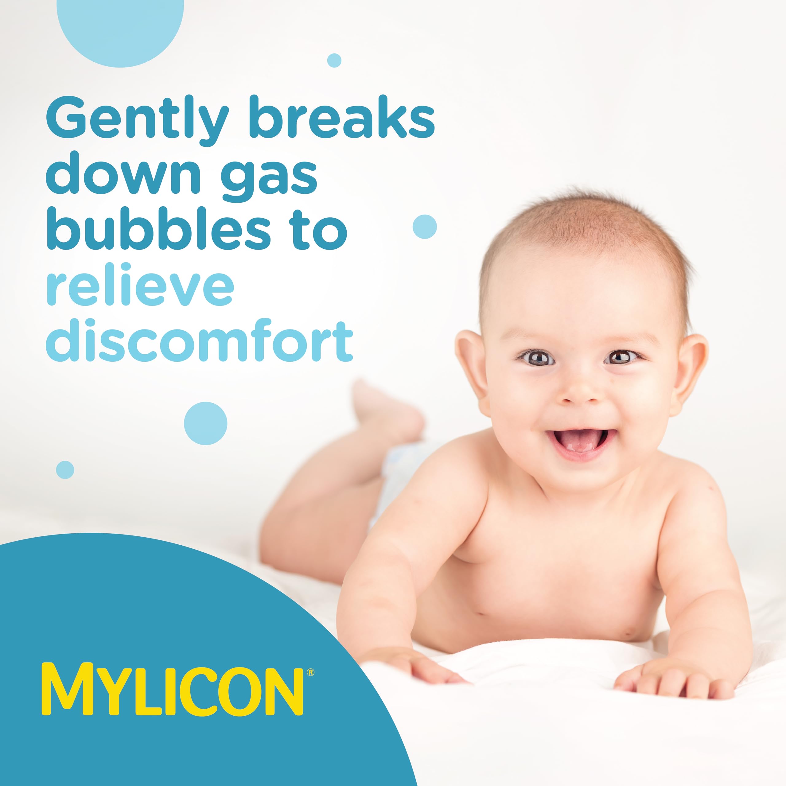 Newborn-friendly Mylicon drops support gentle gas relief during feeds.