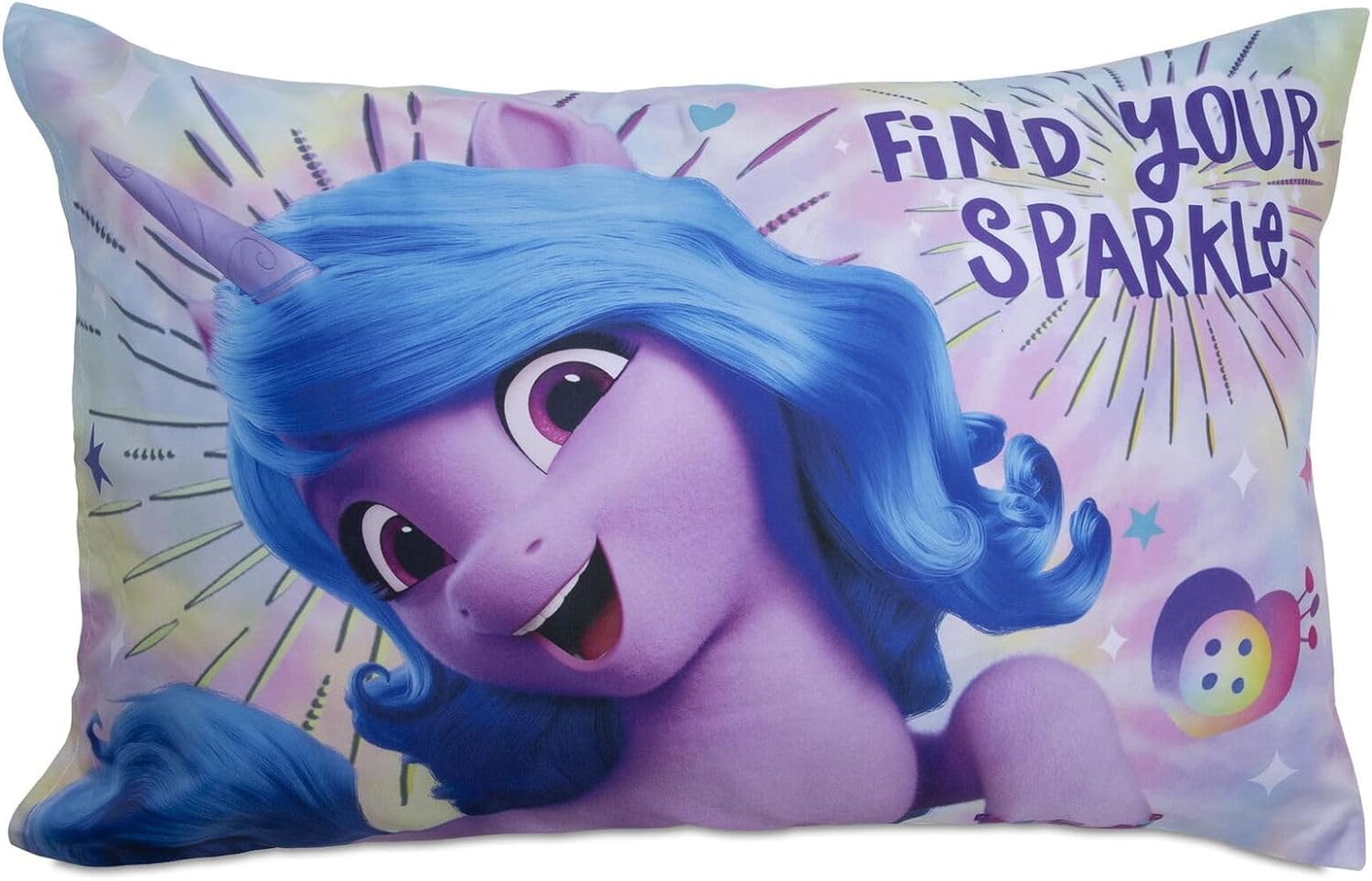 My Little Pony pillowcase two-sided art supports playful nights.