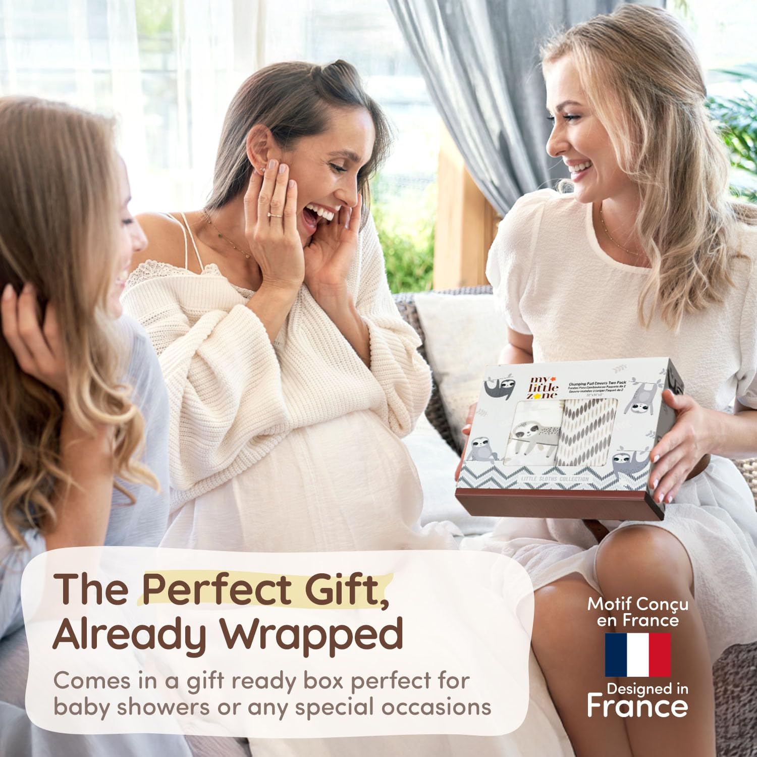 mylittlezone cotton feel 100% cotton provides breathable baby comfort