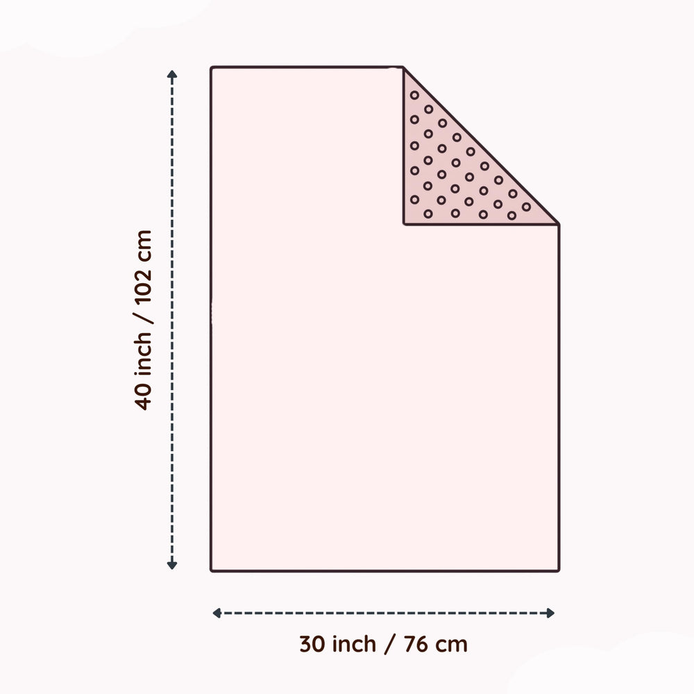 MY LITTLE ZONE pink-minky side blanket showcases soft, plush comfort for cozy nap times.