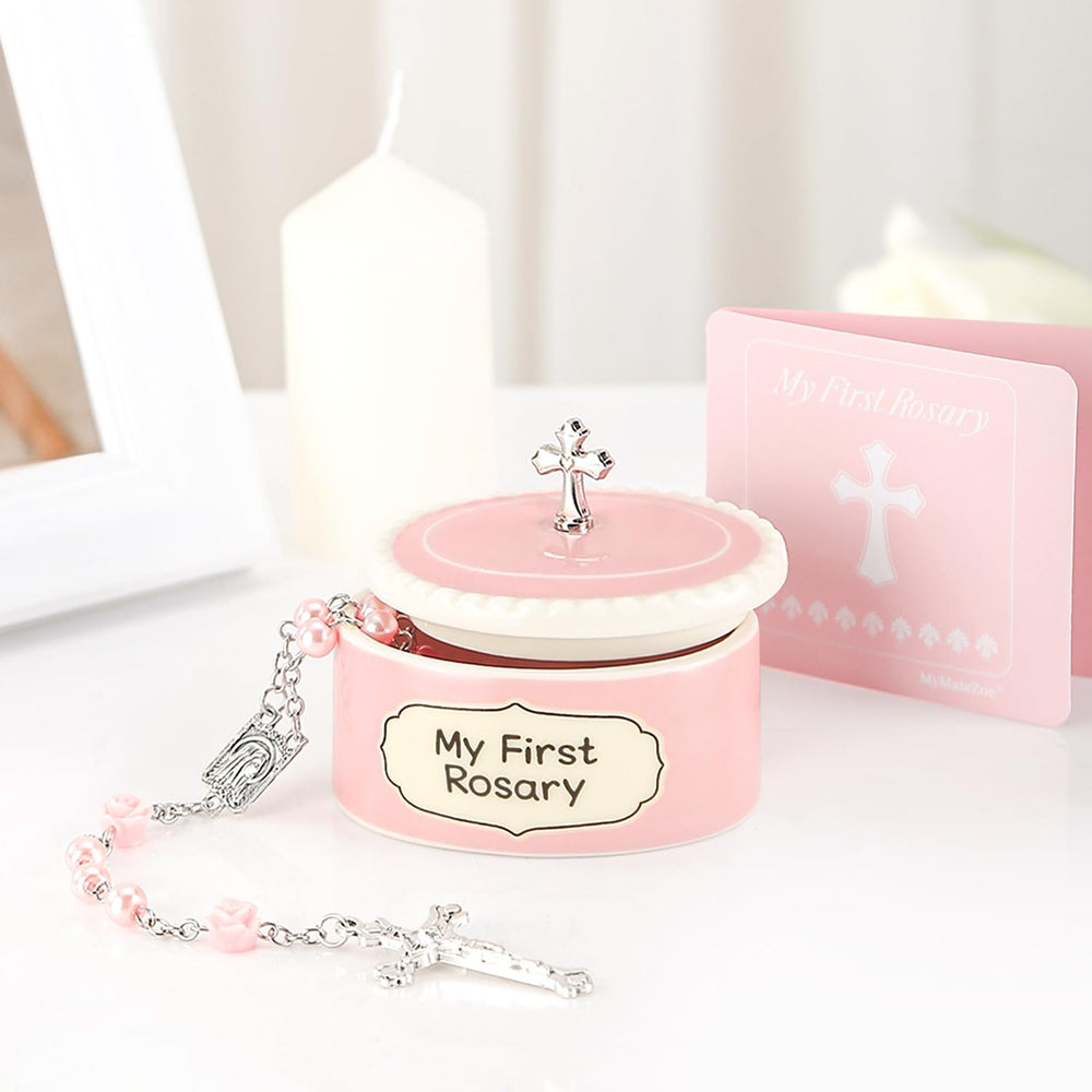 MyMateZoe ceramic-keepsake-box-pink close-up on nursery memories.