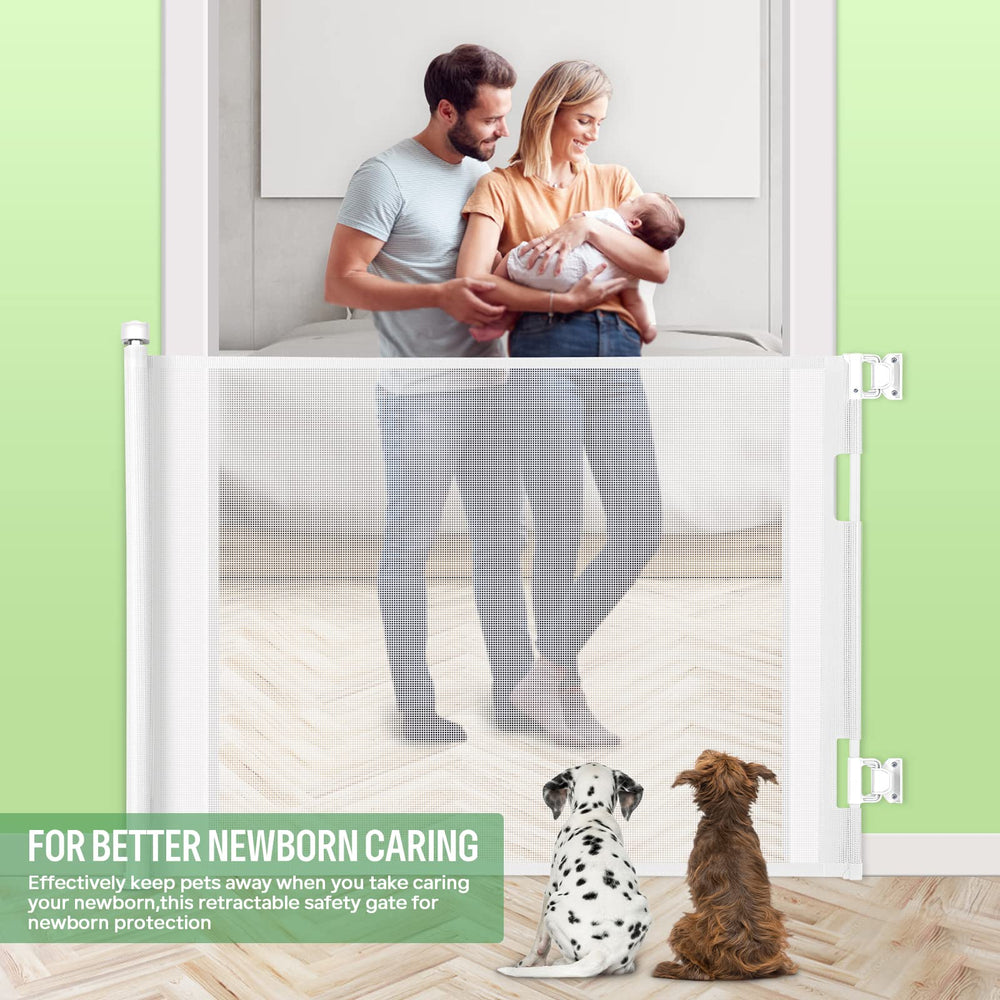 MYPIN one-handed operation allows easy locking when holding a baby or items.