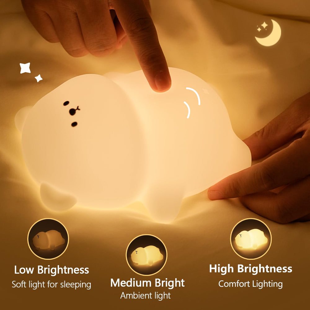 Myratts Cute Lying Bear Night Light is portable for bedtime on the go.