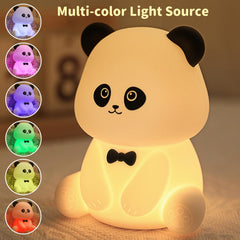 Myratts Panda Night Light touch-control panel close-up, easy dimming for kids' rooms