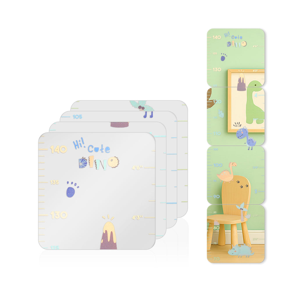 MYRO Mirror height chart with dino design for playful growth tracking.