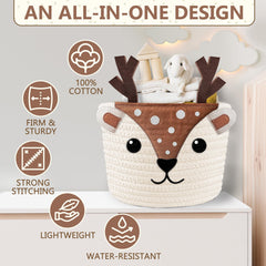 MYS HOMESTYLE diapers-wipes-towels storage keeps essentials handy.