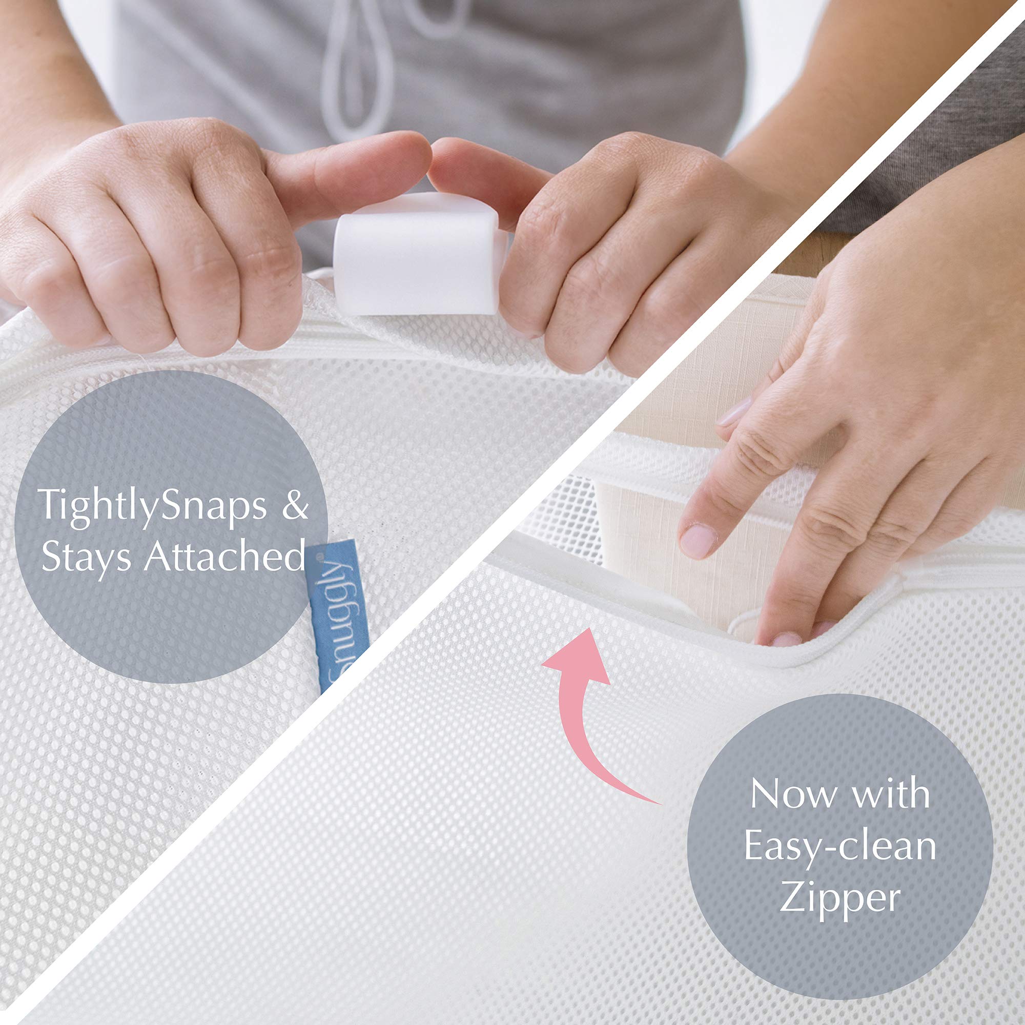 MySnuggly Sleep Solution demonstrates a flat, safe sleeping surface.