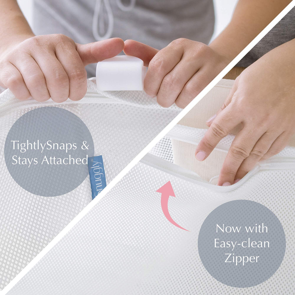 MySnuggly Sleep Solution demonstrates a flat, safe sleeping surface.