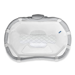 MySnuggly Sleep Solution demonstrates Halo 3.0 bassinet compatibility for flat-sleep safety.