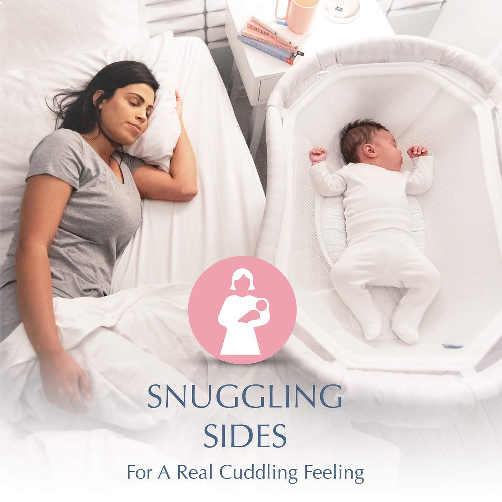 MySnuggly Sleep Solution peekaboo window view for baby monitoring.