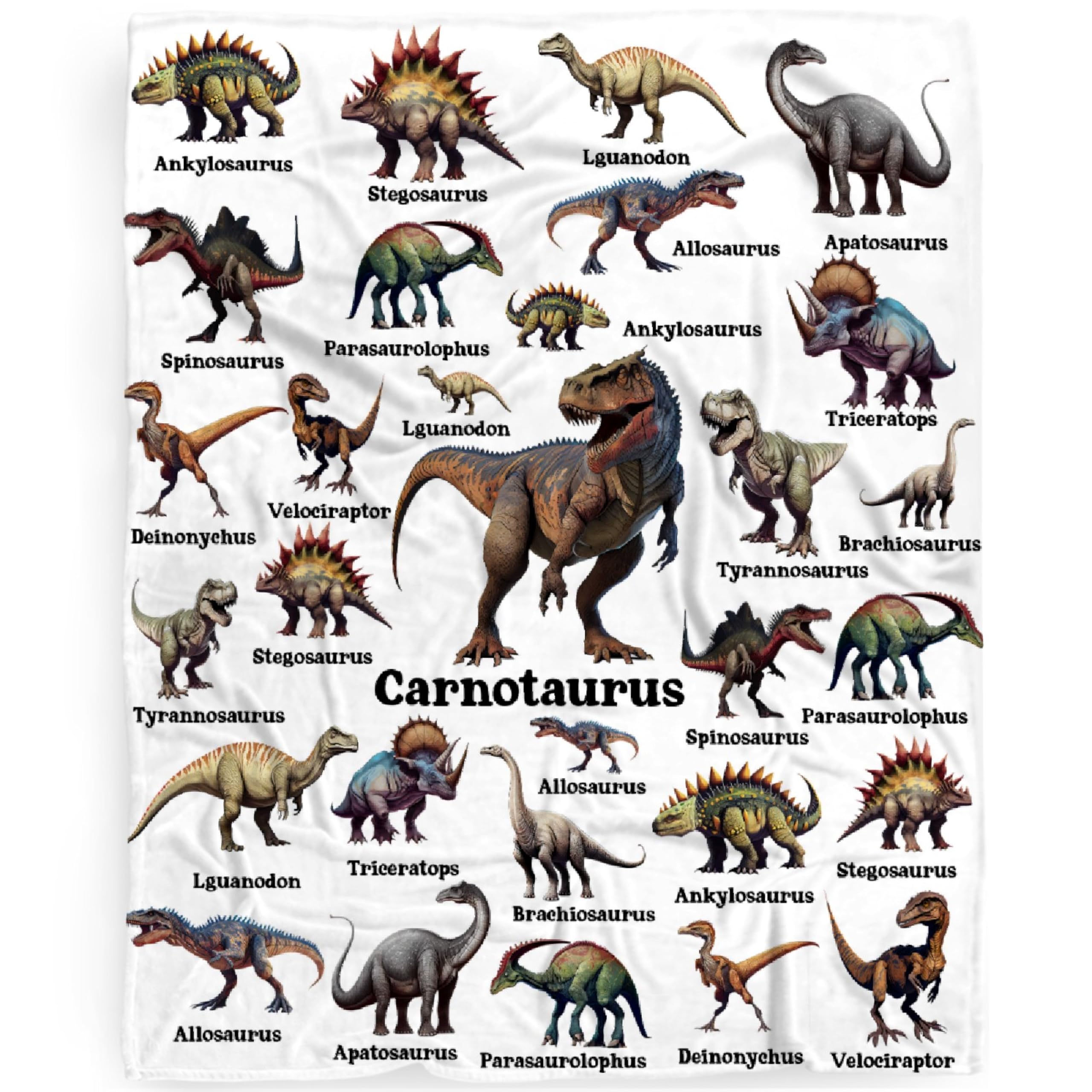 MYSTCOVER Dinosaur Blanket 60x50 fits kid's room for lounging and warmth