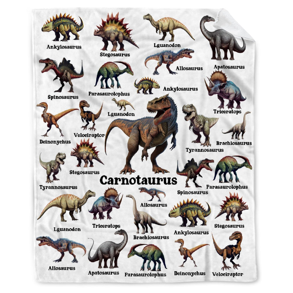 MYSTCOVER Dinosaur Blanket front view shows plush texture for cozy playtime