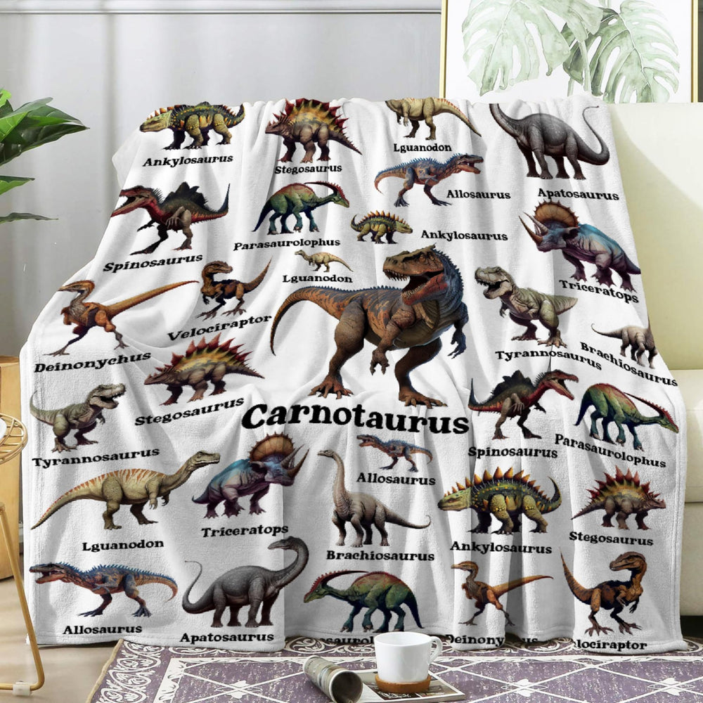 MYSTCOVER Dinosaur Blanket outdoor picnic-ready warmth for on the go