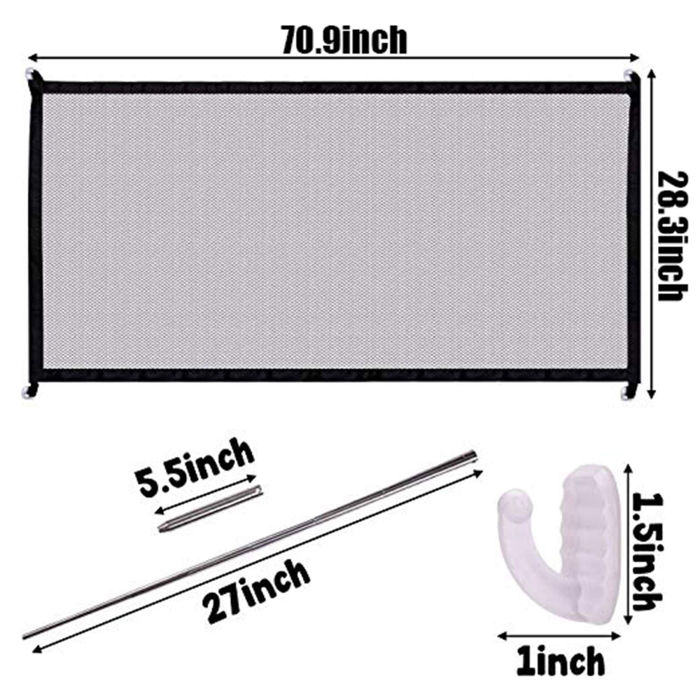MyTickles pet gate assembly poles shows quick two-pole setup.