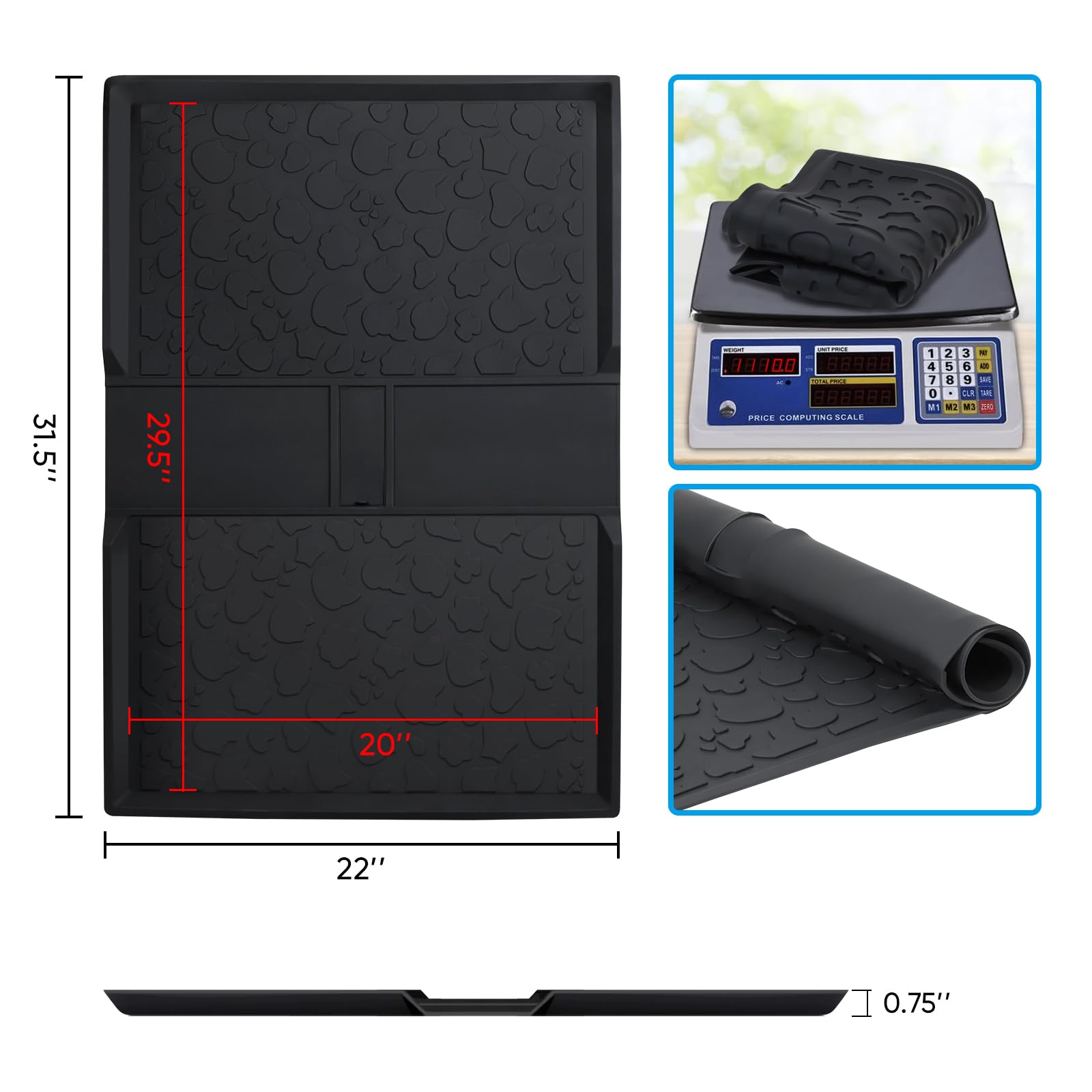 Myvikcar silicone texture close-up shows flexible, protective material