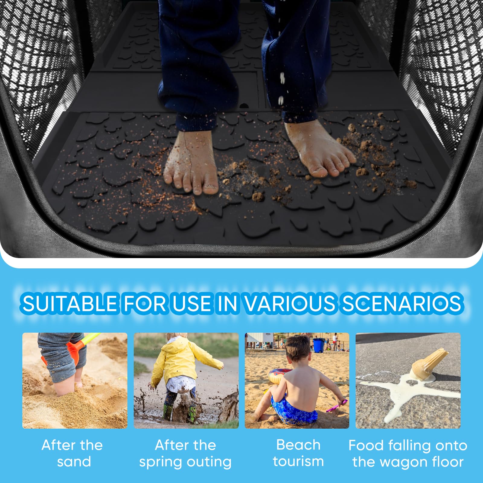 Myvikcar mat easy to remove for quick cleaning