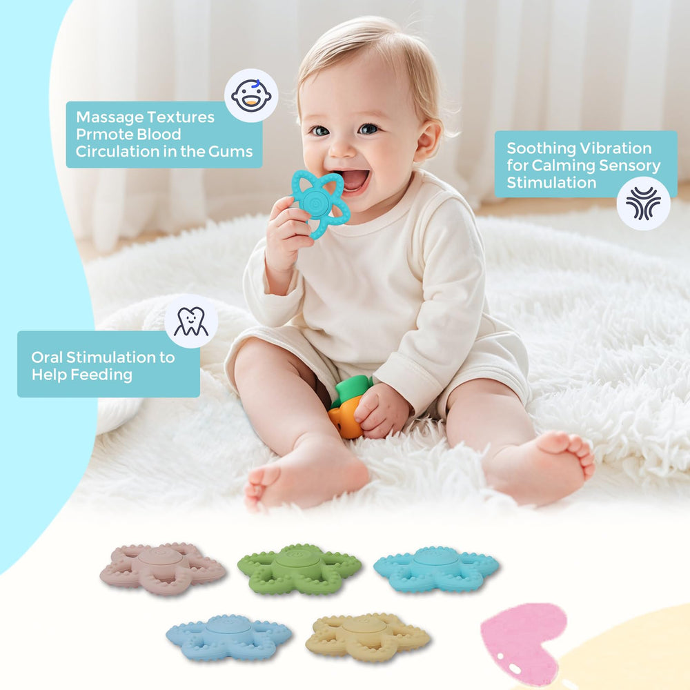 Myvikcar autism-support sensory toy pink star supports sensory exploration and oral motor play