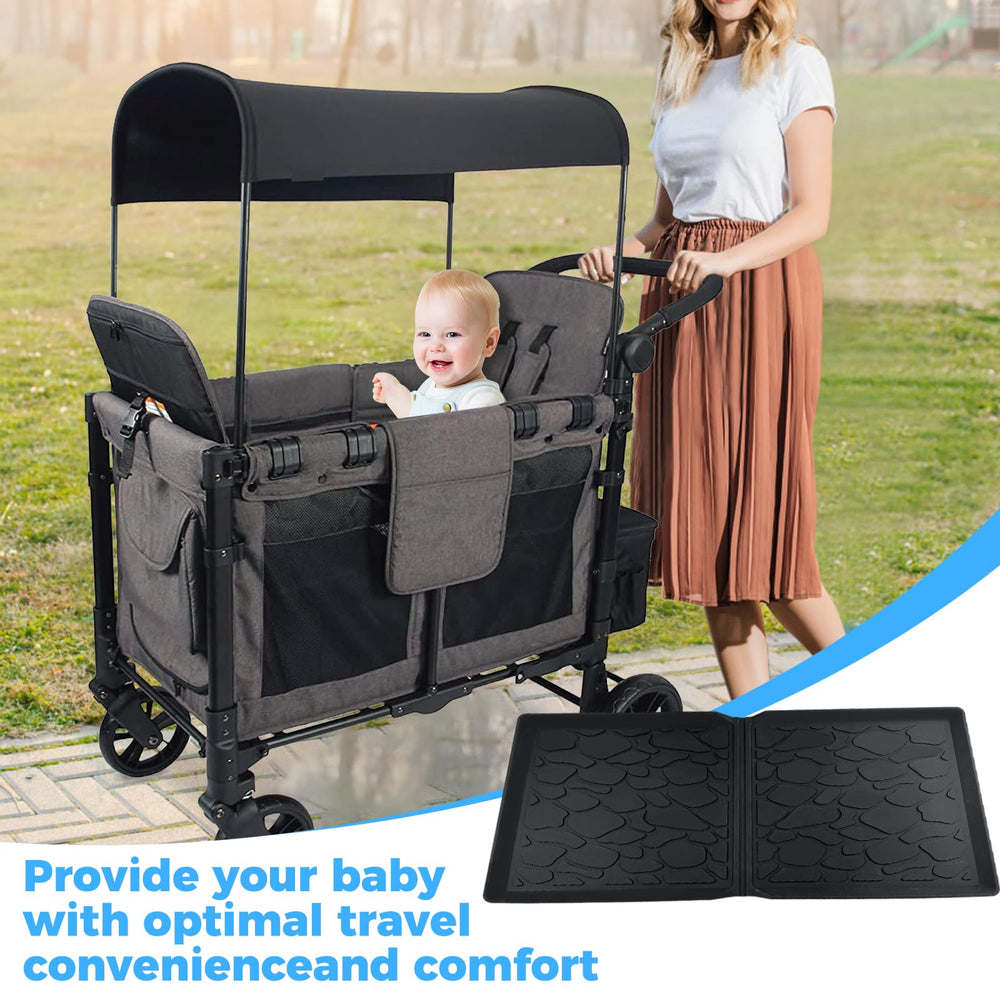Included items shown: one mat and two organizer hooks for quick protection