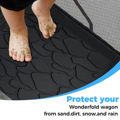 Myvikcar silicone surface close-up shows soft, skin-friendly texture for little feet