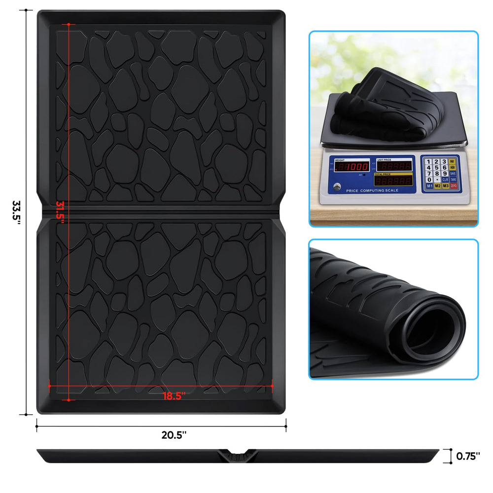 Myvikcar wagon floor insert demonstrates flexible silicone for easy cleaning